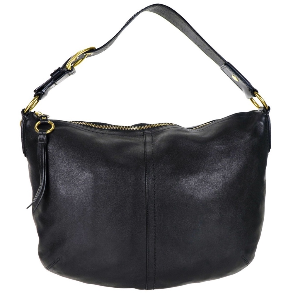 Black Leather Shoulder Bag
